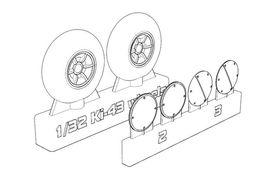 Ki-43 Hayabusa Wheels