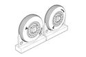Další obrázek produktu F4U Corsair Late Ribbed Thread (late \'50s) Wheels set