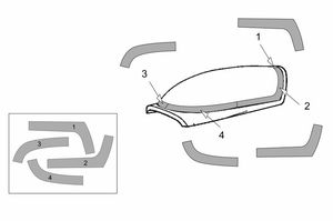 Extra EA-300L-330LC Canopy masks (Brengun kit)